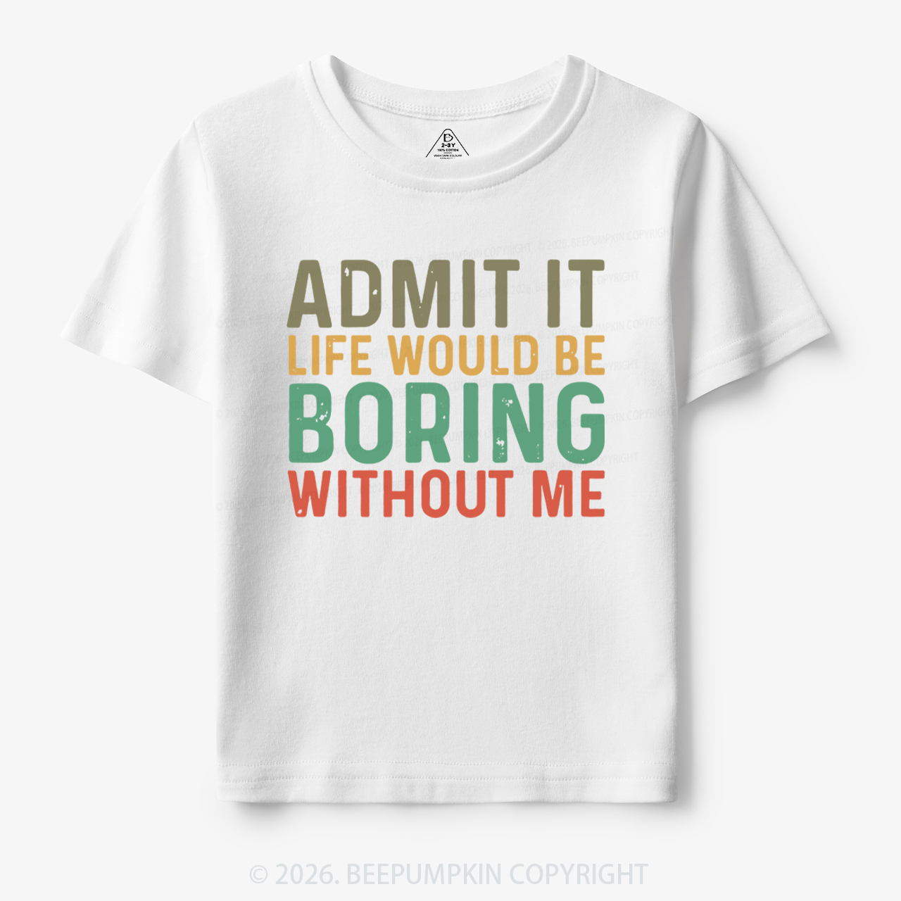Sarcastic 'Admit It' Sassy Toddler&Kid's Tees
