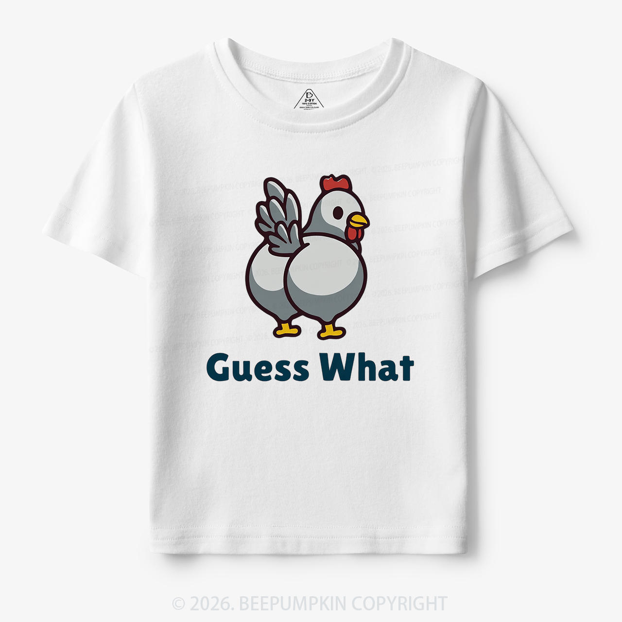 Chicken Butt Guess What Funny Poultry Pun Toddler&Kid's Tees
