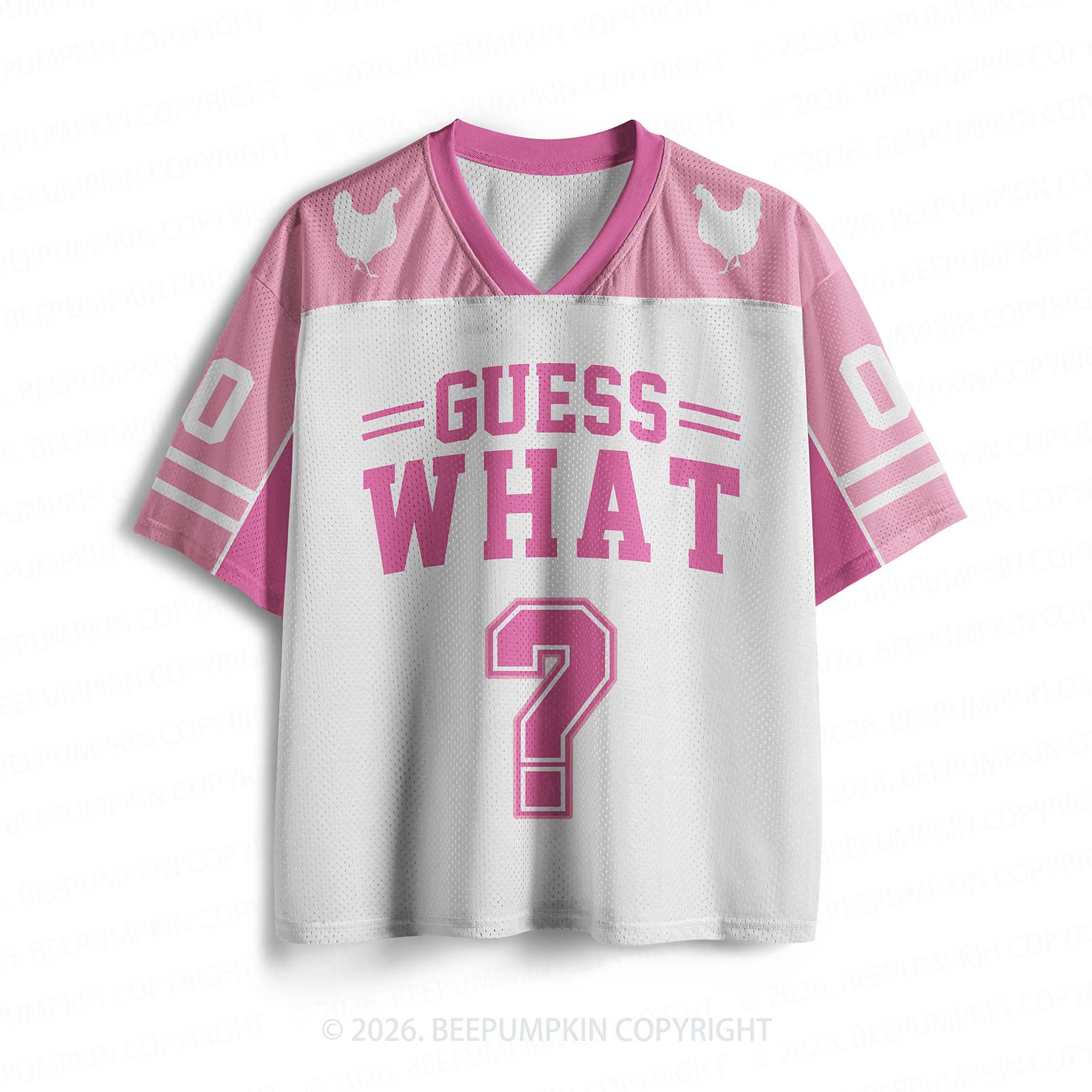 Guess What Chicken Butt Pink Toddler&Kid's Sport Jersey