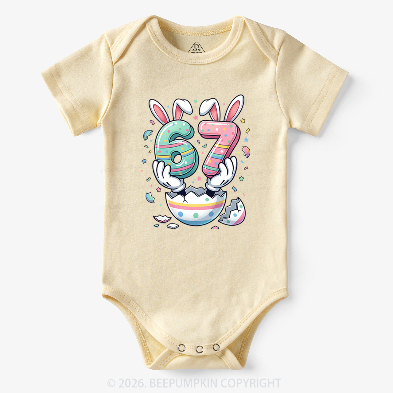 67 Easter Bunny Funny Bodysuit