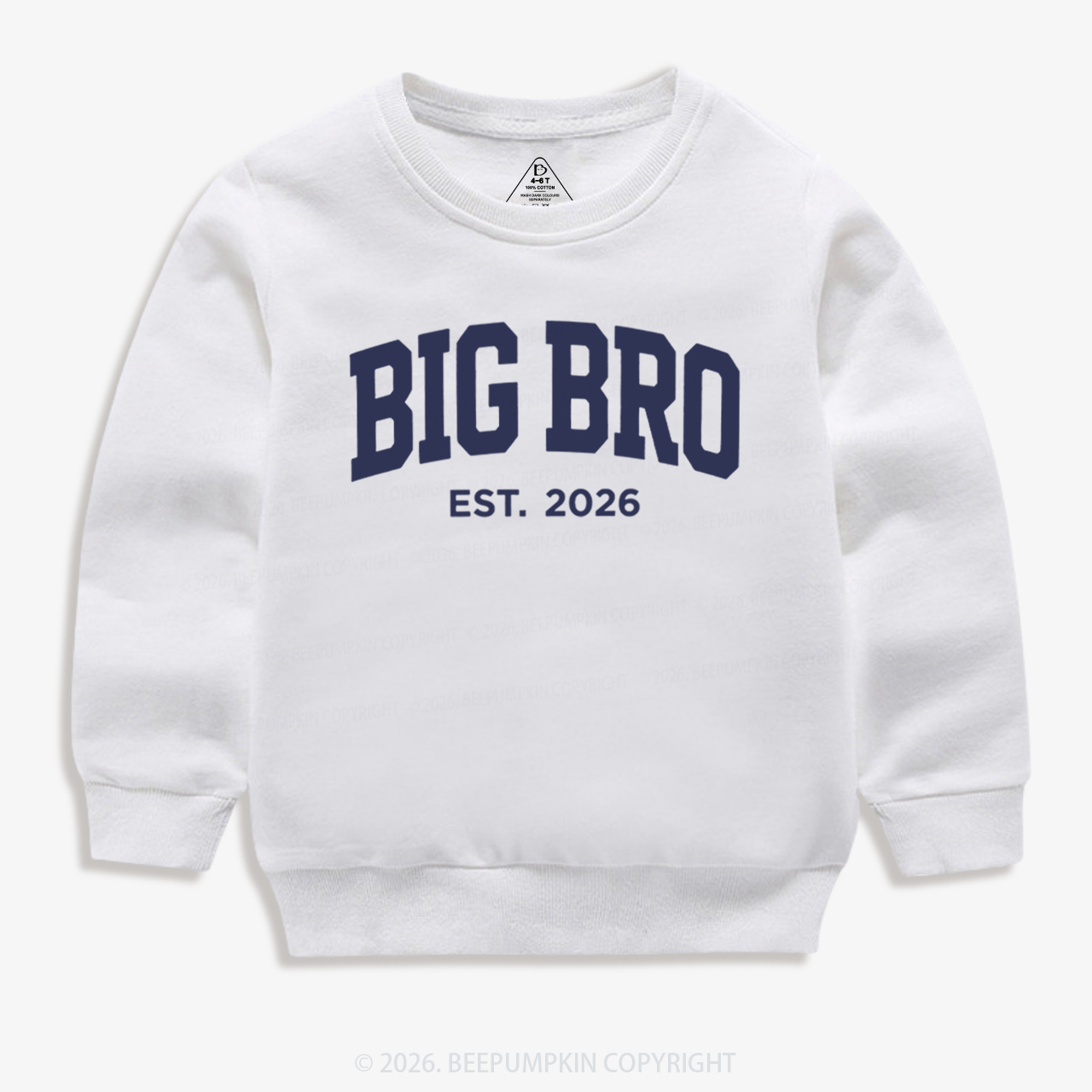 Big Bro Est 2026 Kid's Sweatshirt