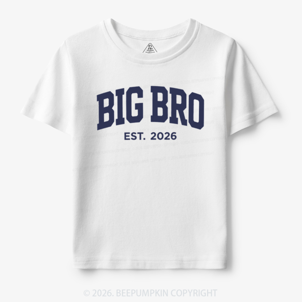 Big Bro Est 2026 Toddler&Kid's Tees
