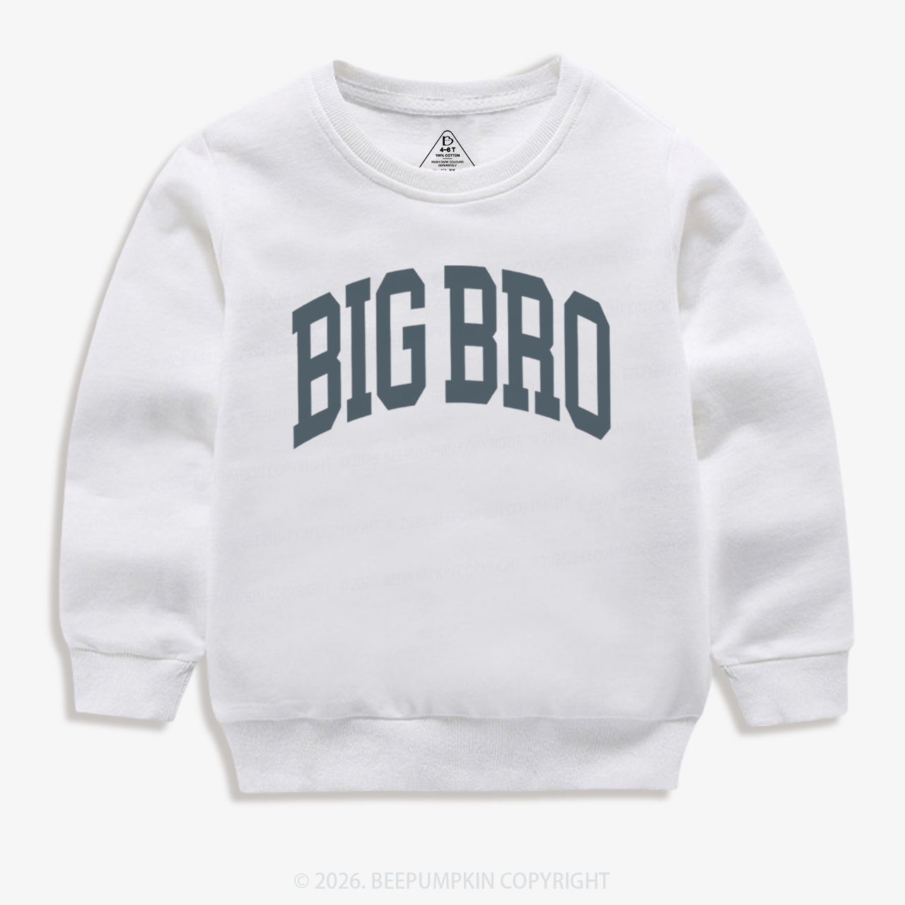 Big Bro Boho Natural Kid's Sweatshirt