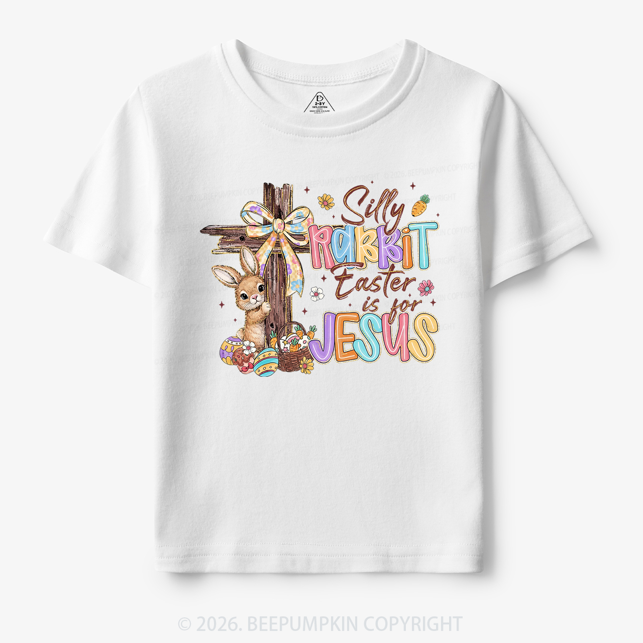 Silly Rabbit Easter Is For Jesus Toddler&Kid's Tees