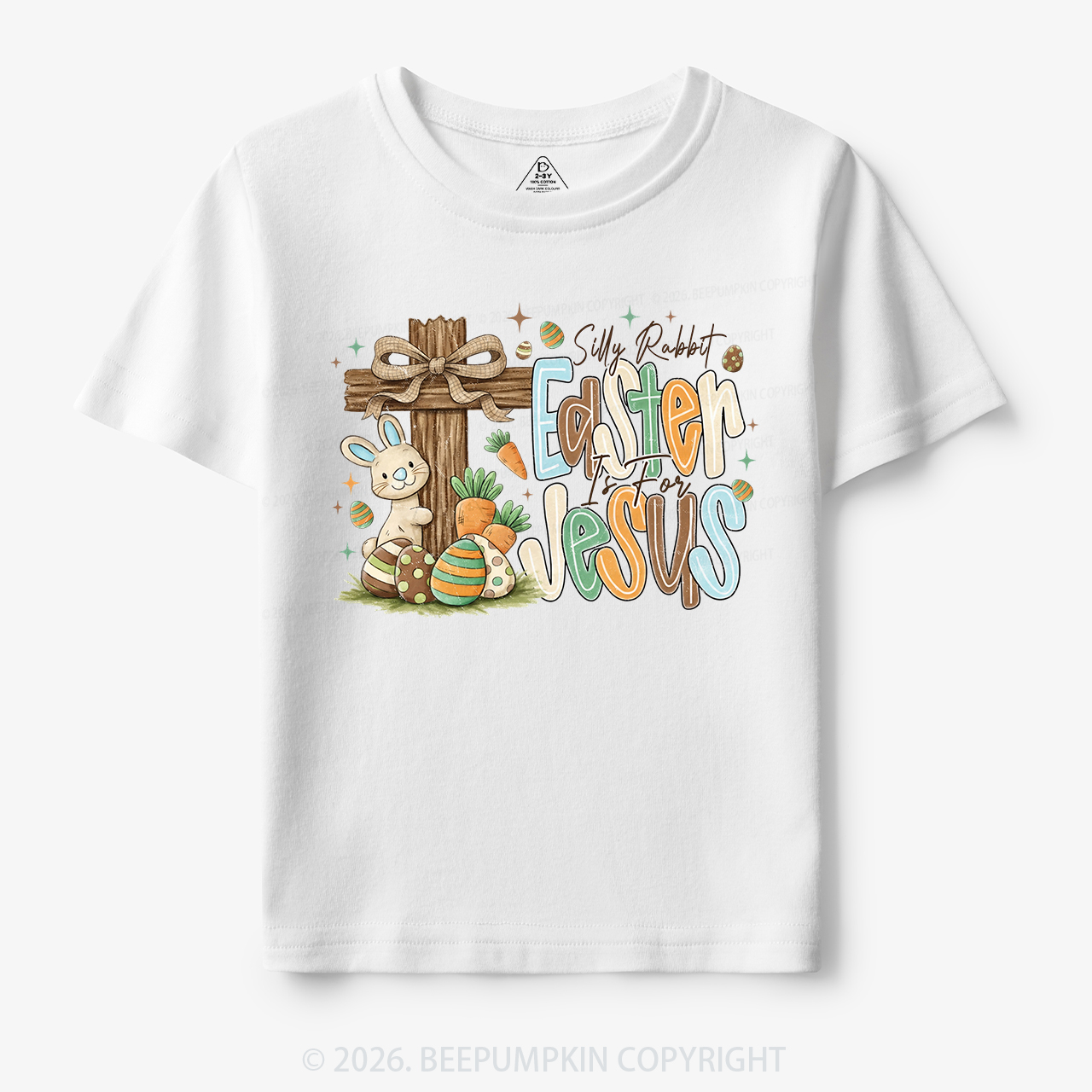 Easter If For Jesus Thrifted Farmhouse Bunny Toddler&Kid's Tees