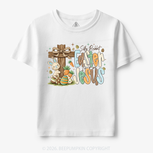 Easter If For Jesus Thrifted Farmhouse Bunny Toddler&Kid's Tees