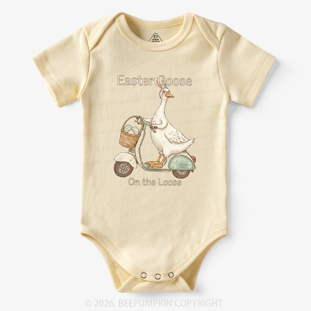 Easter Silly Goose Holiday Meme Bodysuit