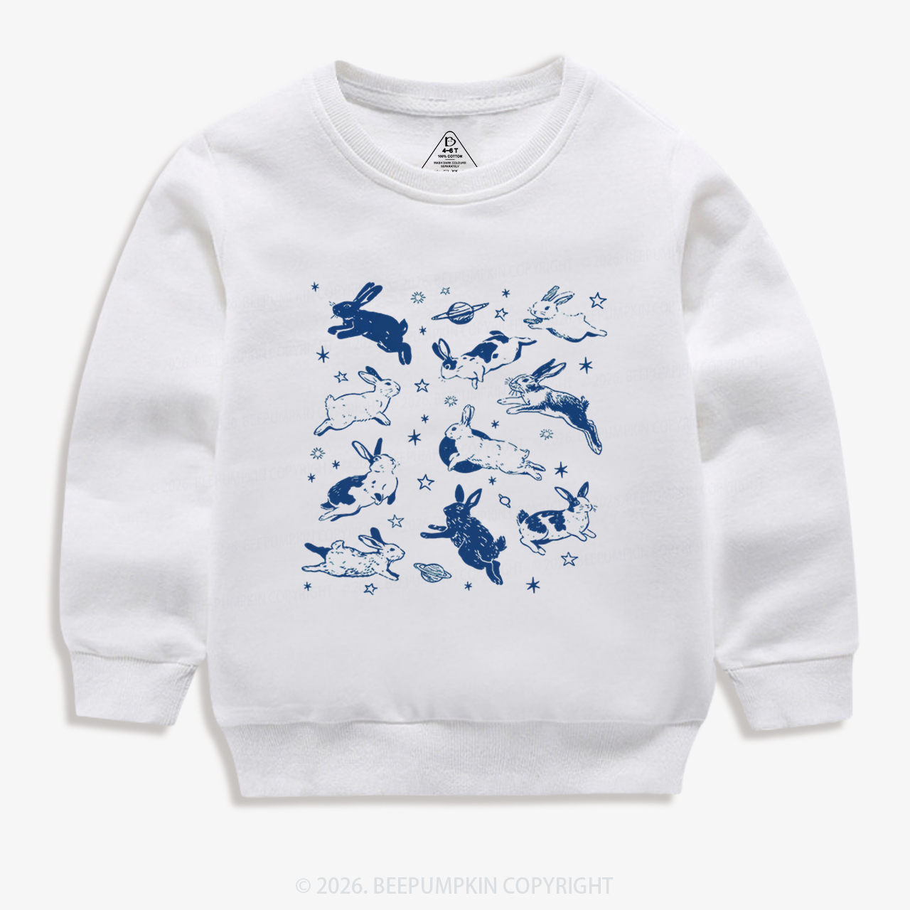Bunnies in Space Kid's Sweatshirt
