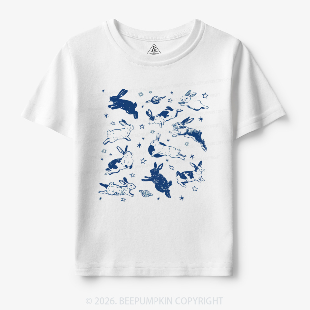 Bunnies in Space Toddler&Kid's Tees