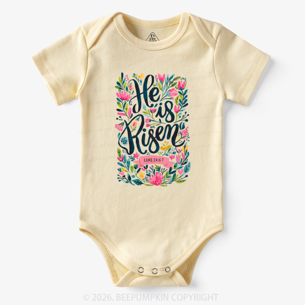 Christian Easter Floral Resurrection Bodysuit