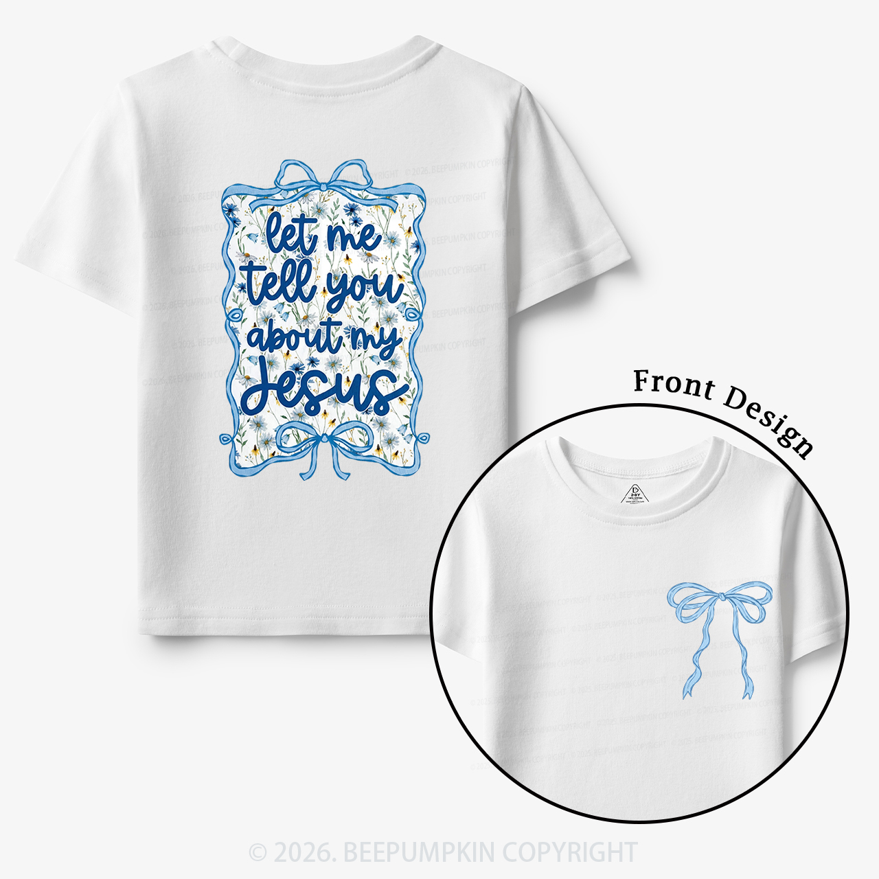 Love like Jesus Coquette Bows Toddler&Kid's Tees