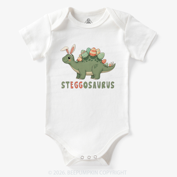 Steggosaurus Easter Dinosaur Bodysuit