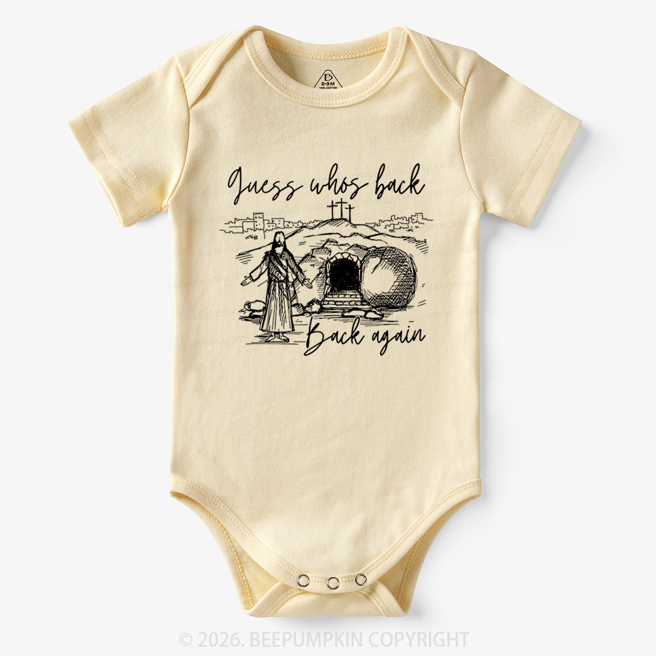 Guess Who's Back Again Funny Jesus Bodysuit