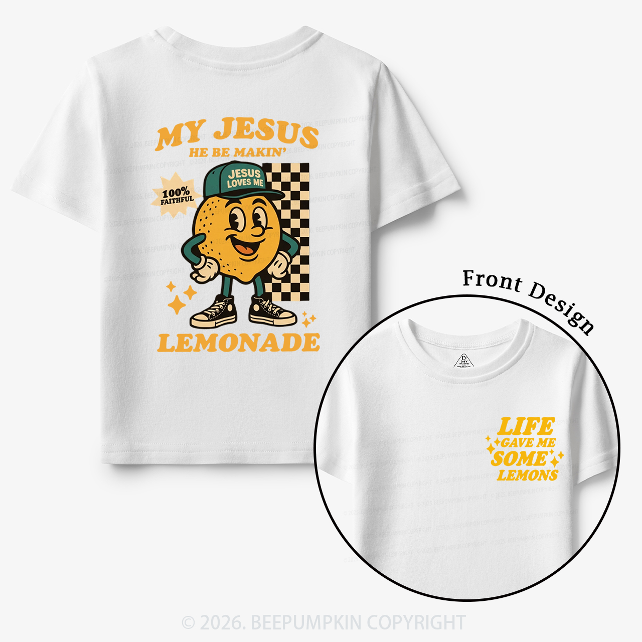 Life Gave Me Some Lemons Christian Toddler&Kid's Tees