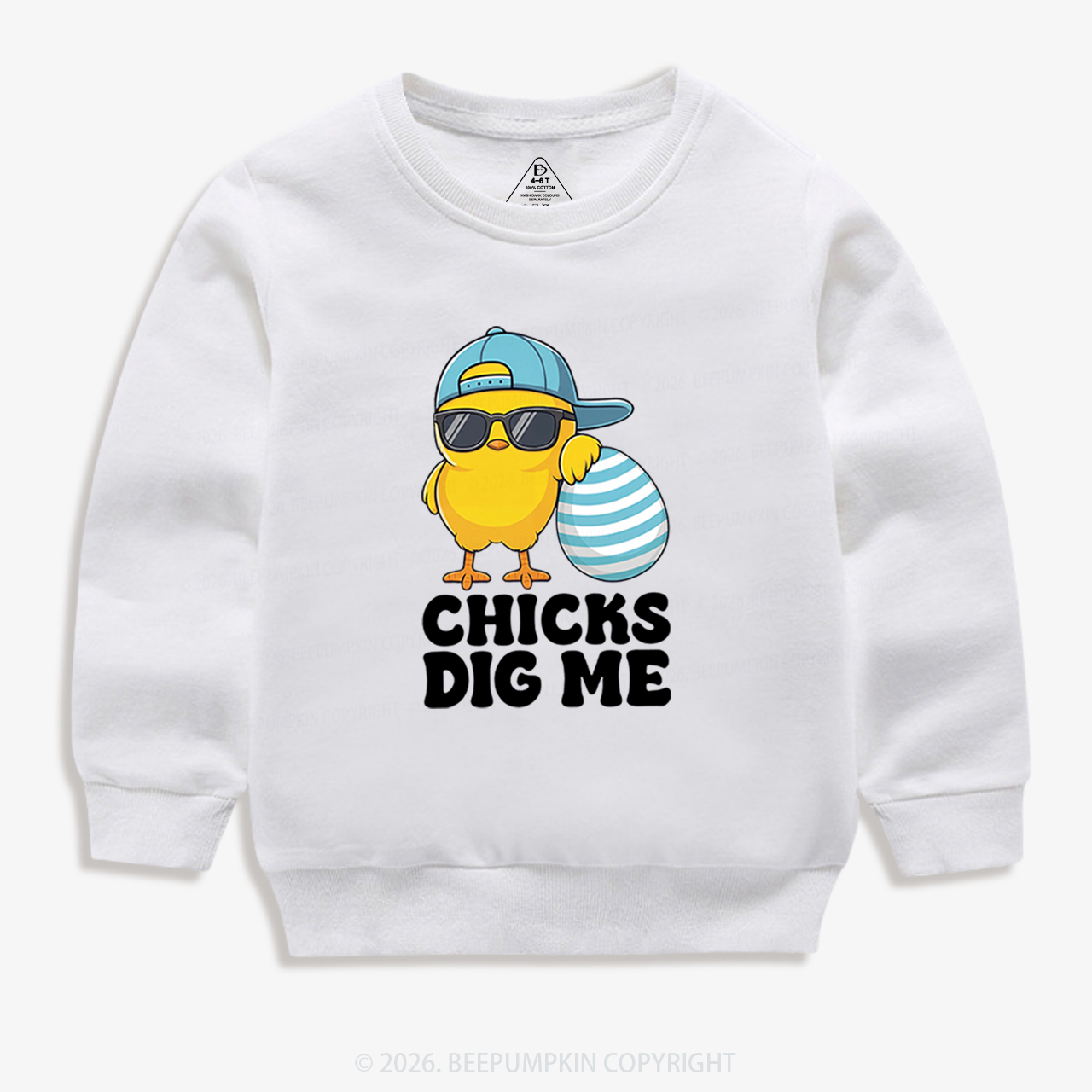 Chicks Dig Me Easter Kid's Sweatshirt