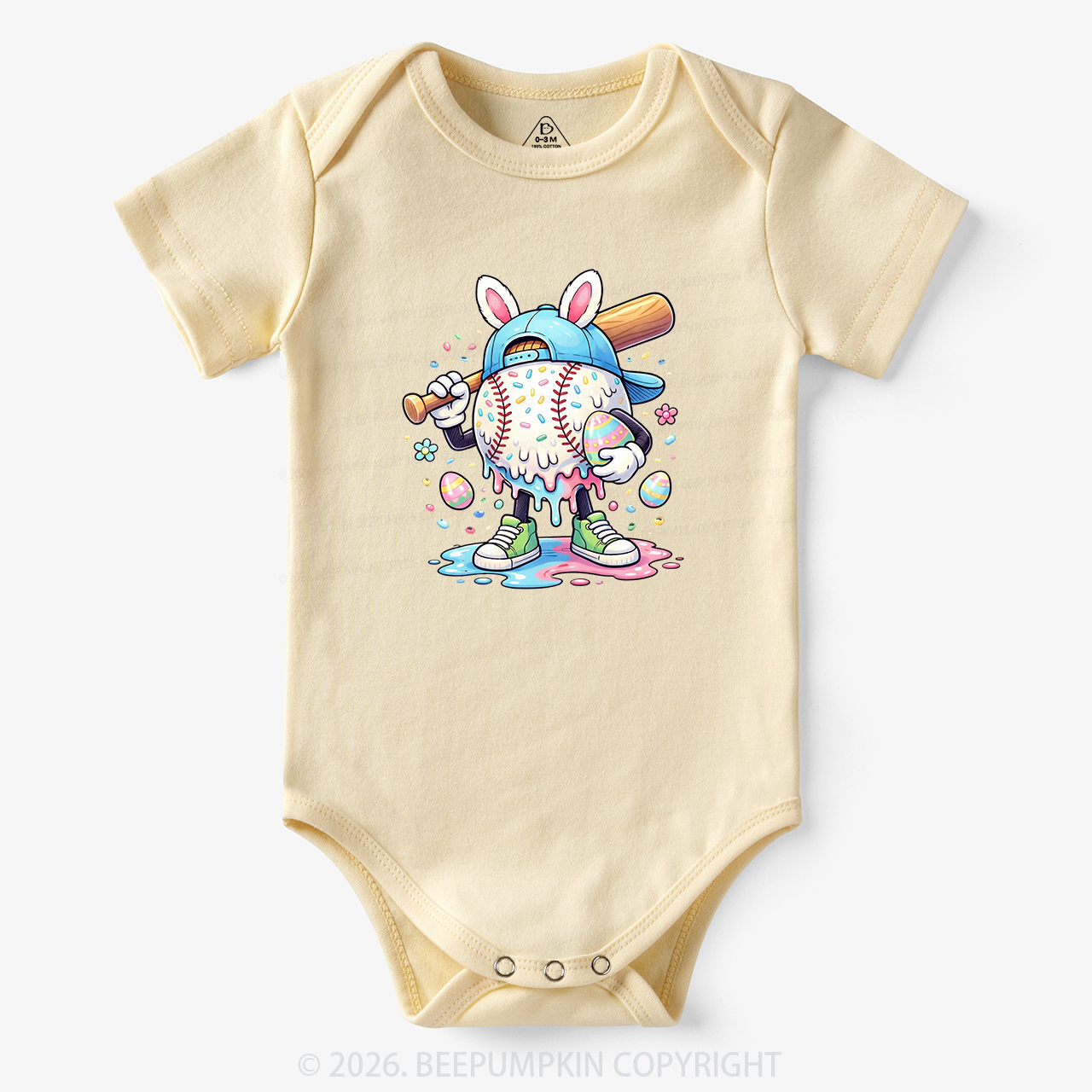 Easter Baseball Drip Bodysuit