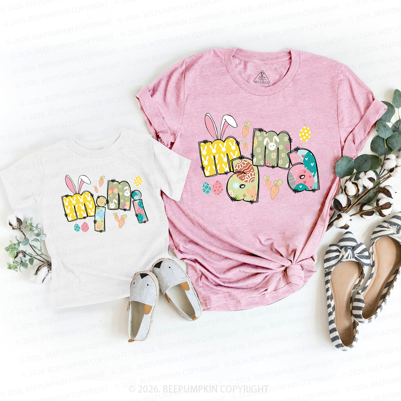 Easter Cute Mama and Mini Mom&Me Matching T-Shirts