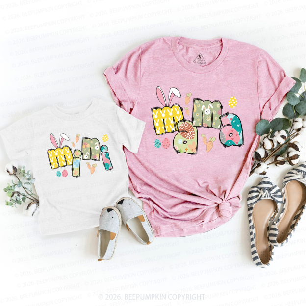 Easter Cute Mama and Mini Mom&Me Matching T-Shirts