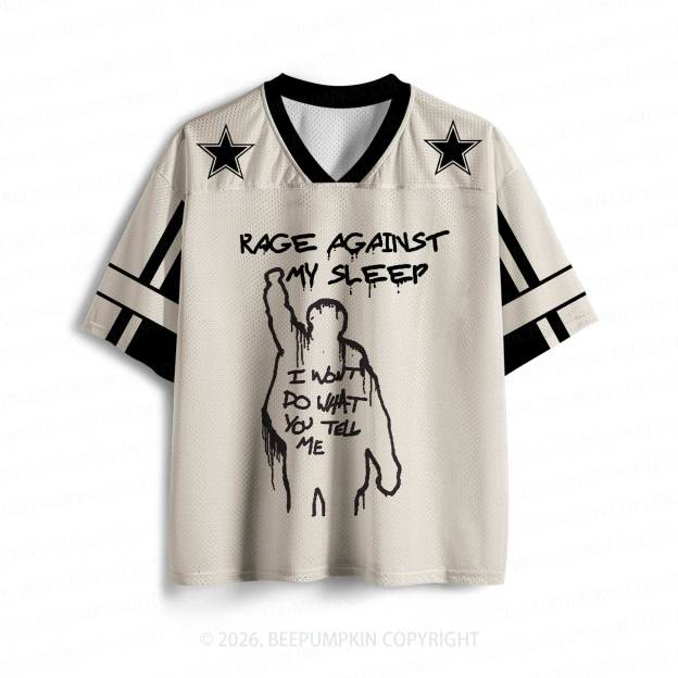 Personalized Rage Against My Sleep Toddler&Kid's Sport Jersey