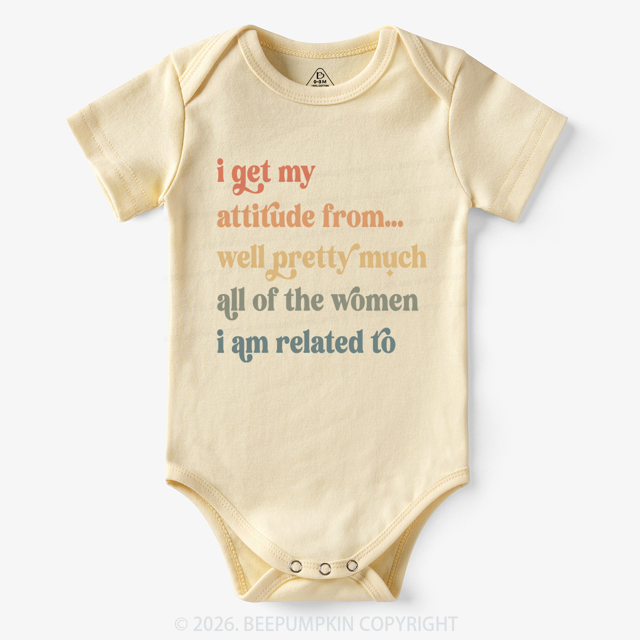 I Get My Attitude From All The Women I Am Related To Bodysuit