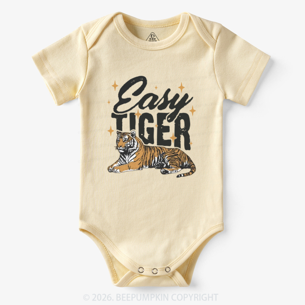Retro Easy Tiger Funny Animal Bodysuit