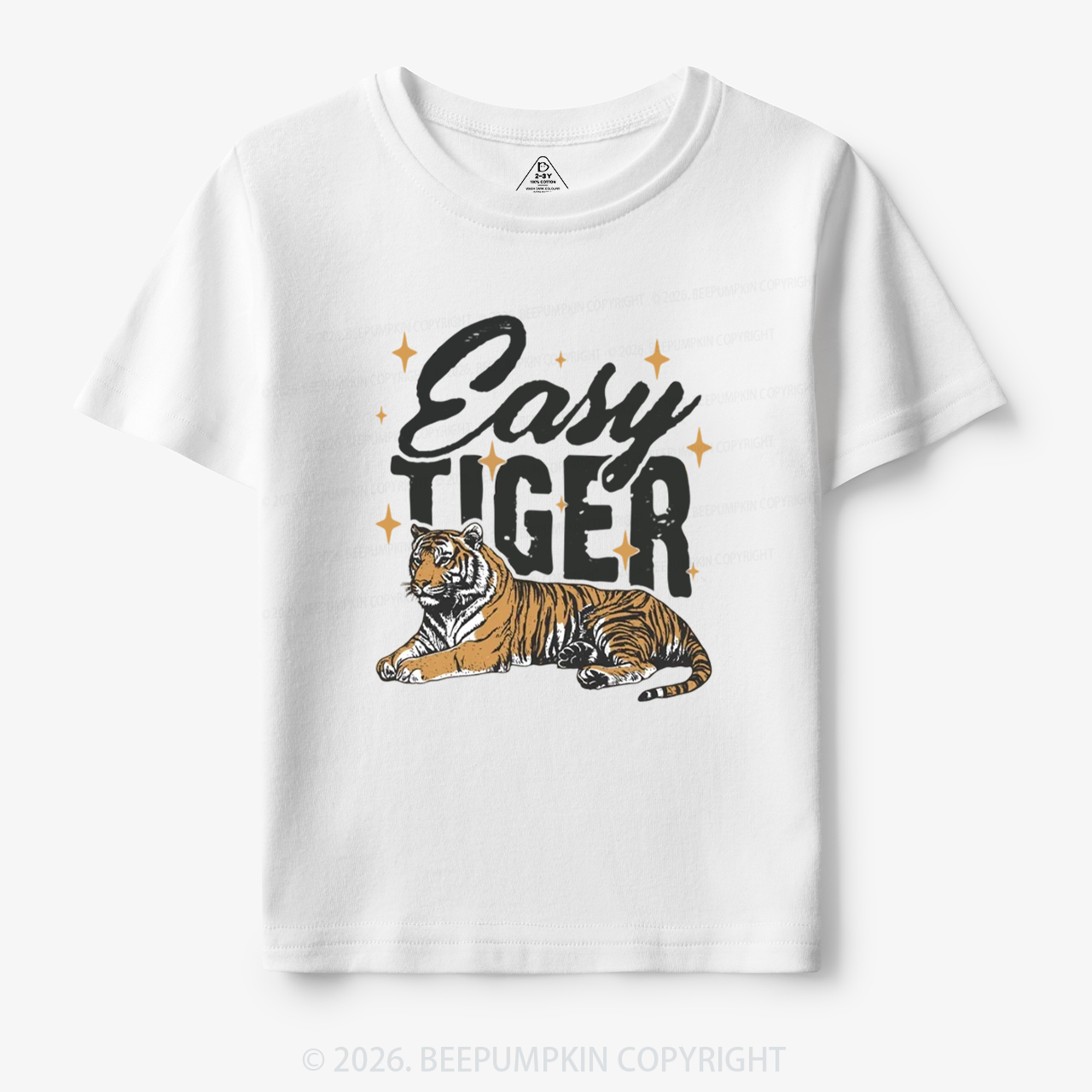 Retro Easy Tiger Funny Animal Toddler&Kid's Tees