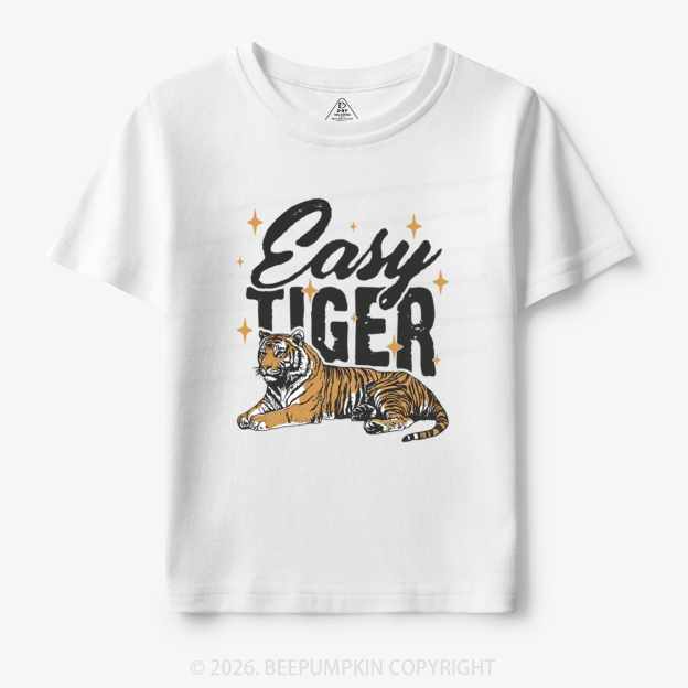 Retro Easy Tiger Funny Animal Toddler&Kid's Tees