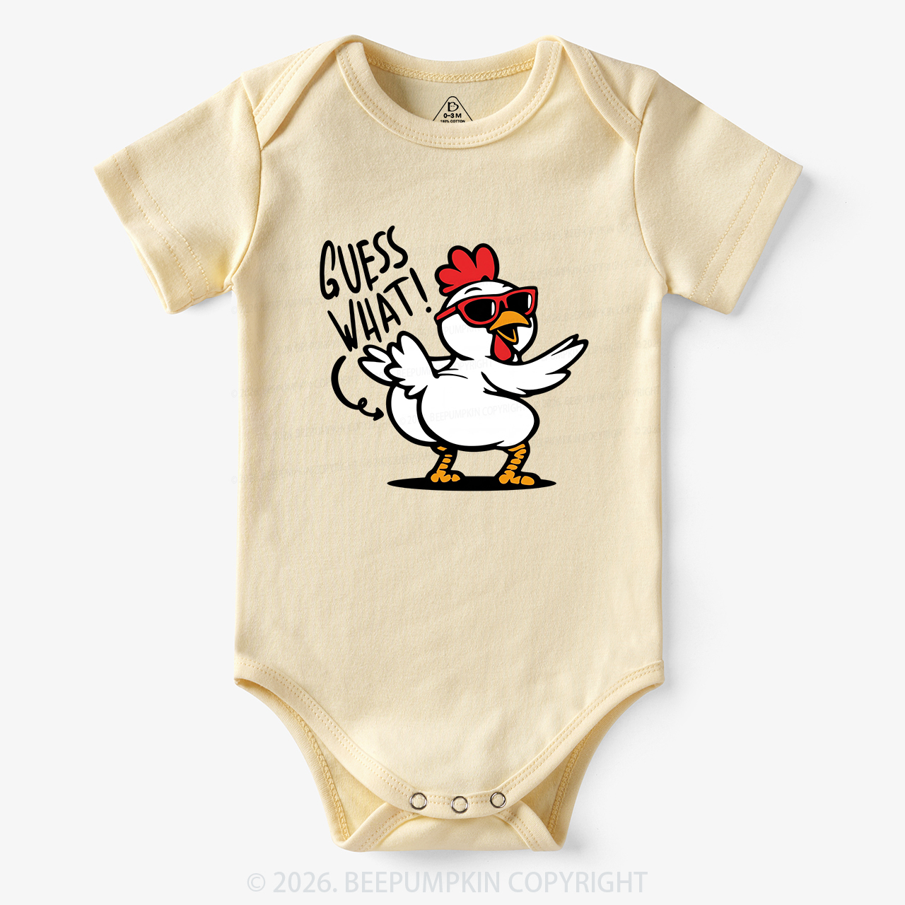Funny Guess What Chicken Butt Bodysuit