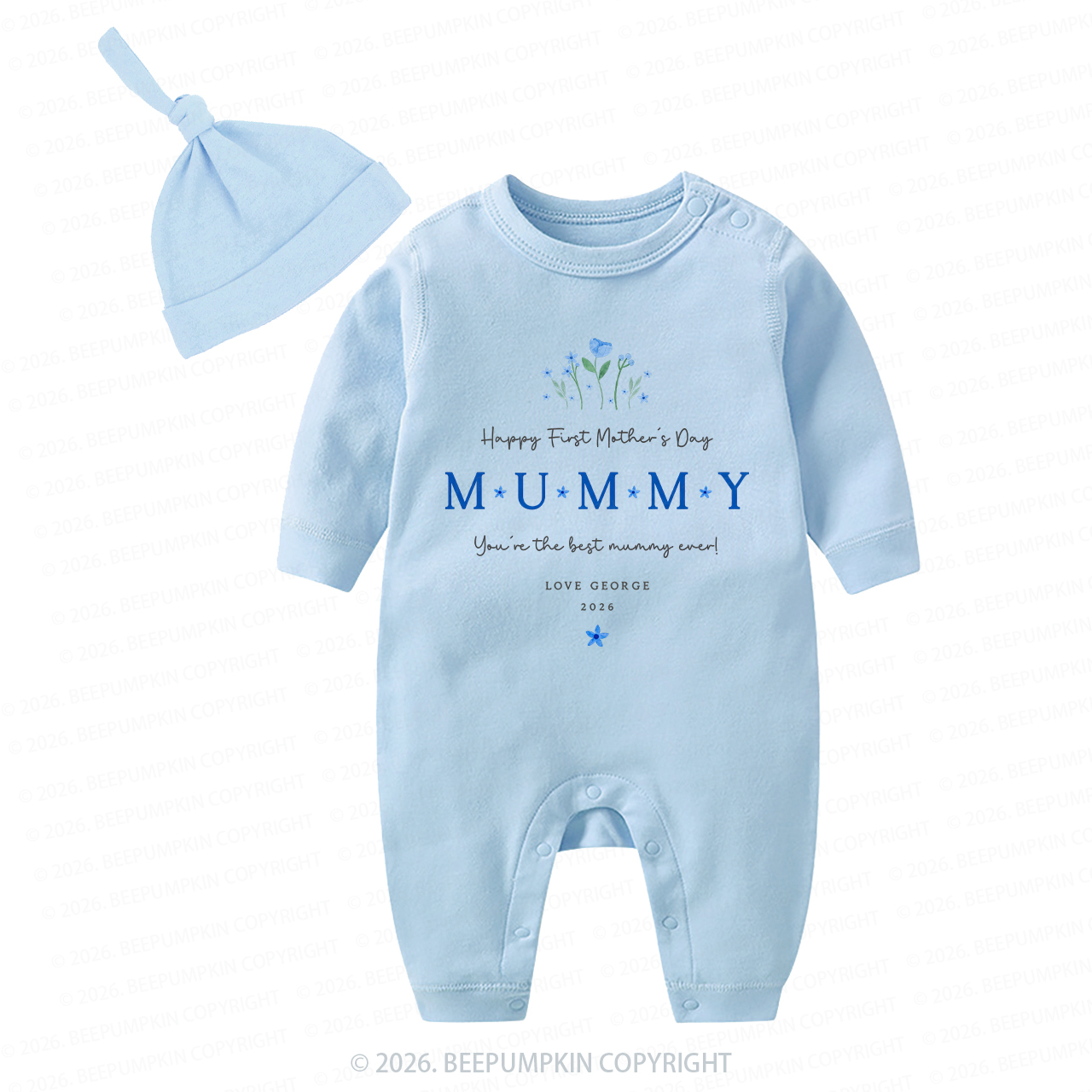 Personalized Engraved Monogram Baby Coming Home Outfit Sale-Beepumpkin™