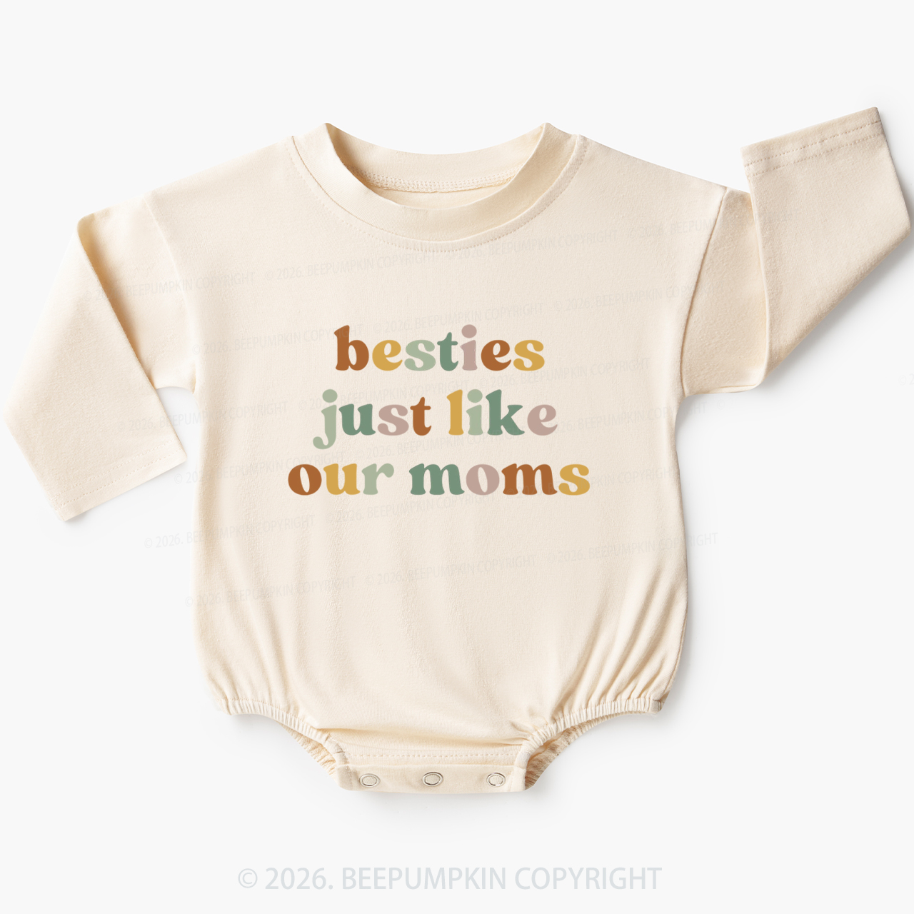Besties Just Like Our Moms Baby Bubble Romper