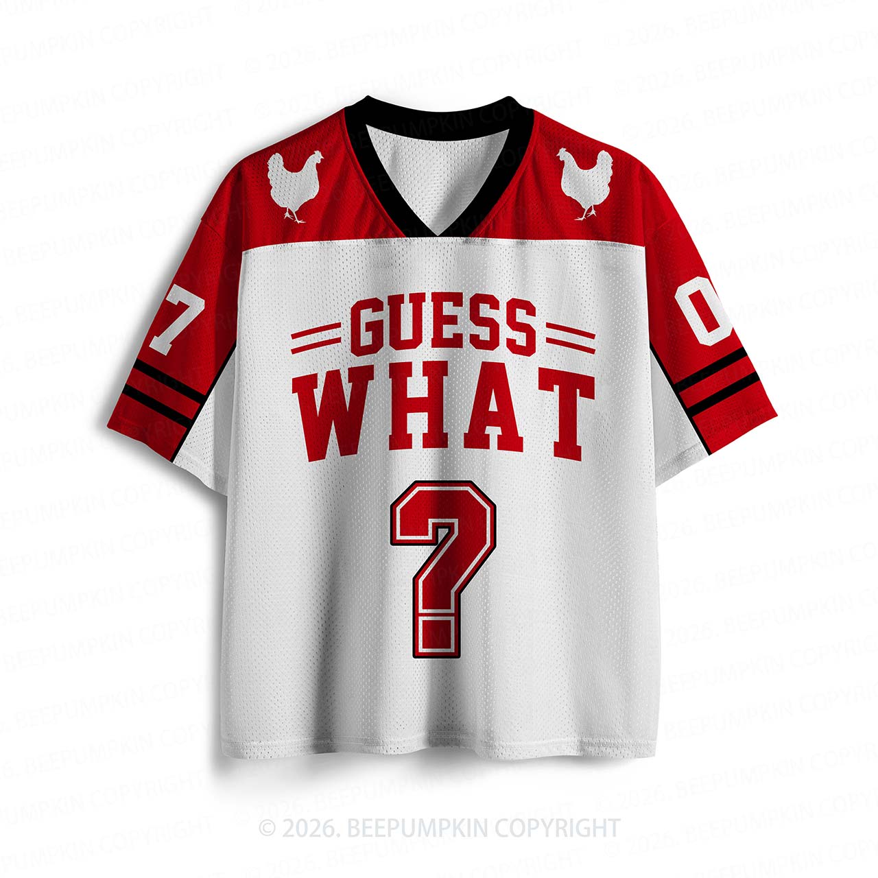 Guess What Chicken Butt Red Toddler&Kid's Sport Jersey