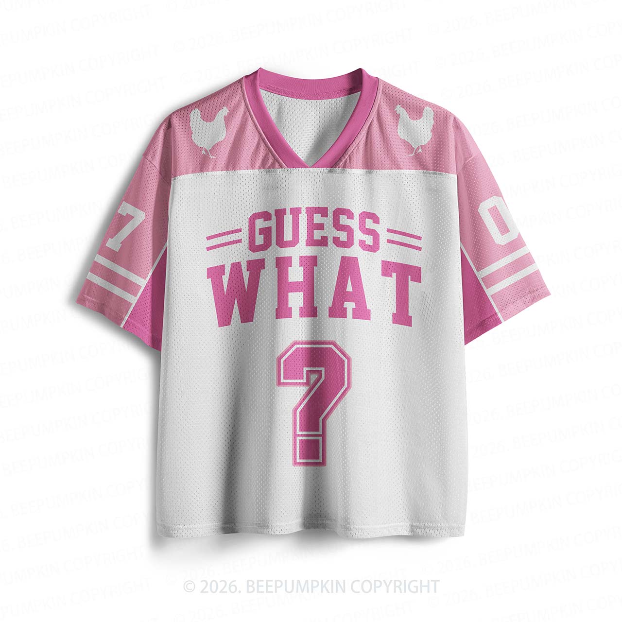 Guess What Chicken Butt Pink Toddler&Kid's Sport Jersey