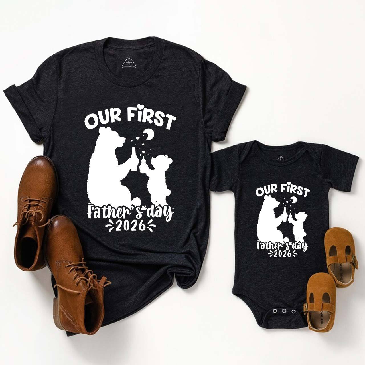 Our First Father's Day Dad&Me Matching Shirts
