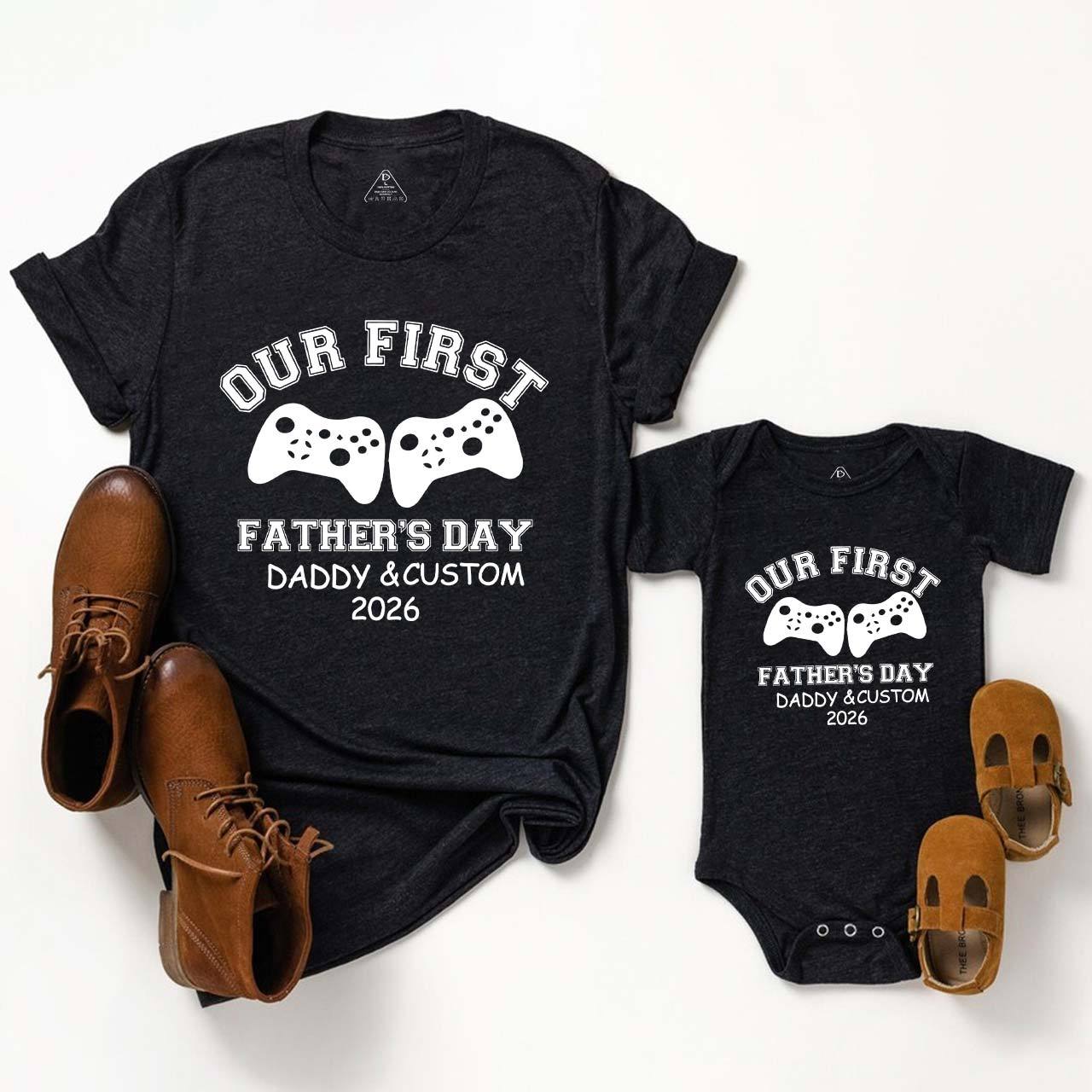 First Time Dad Gift Matching T-Shirts