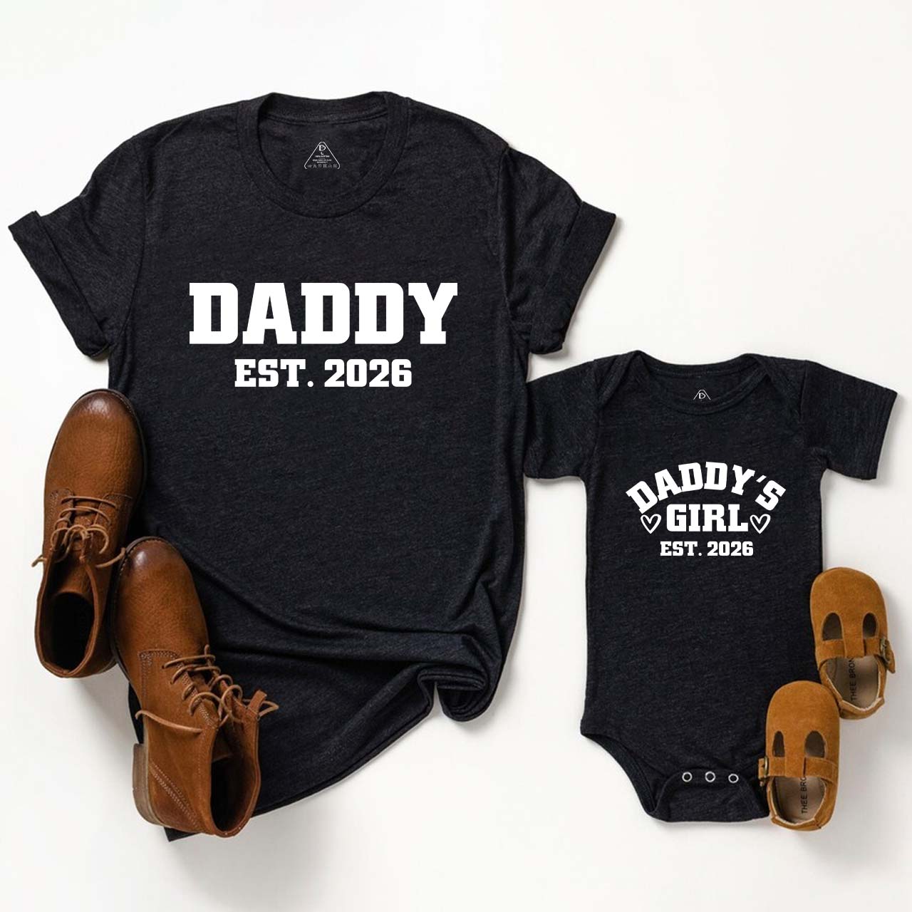 Est Daddy's Boy And Girl Daddy And Me Matching Shirt