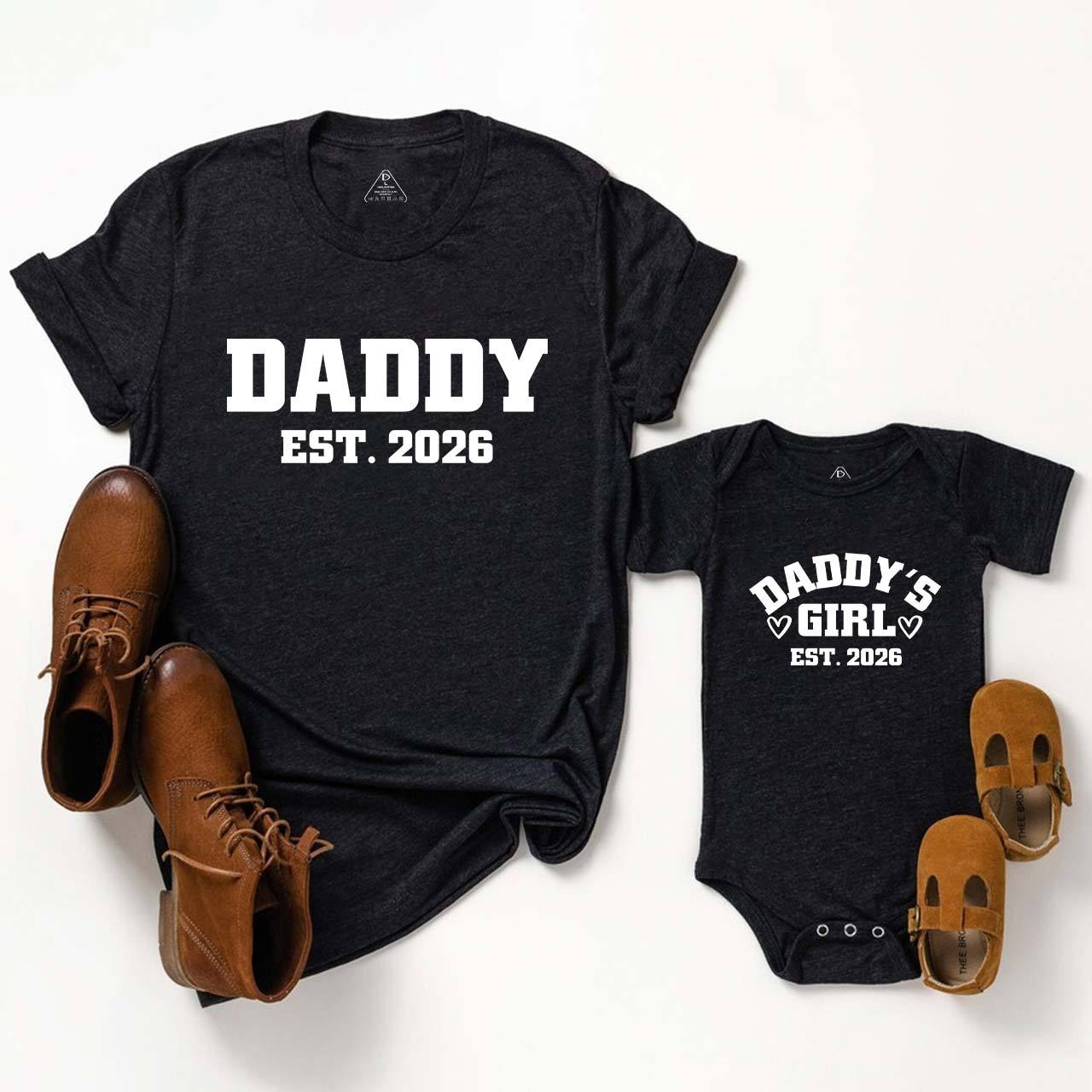 Est Daddy's Boy And Girl Daddy And Me Matching Shirt