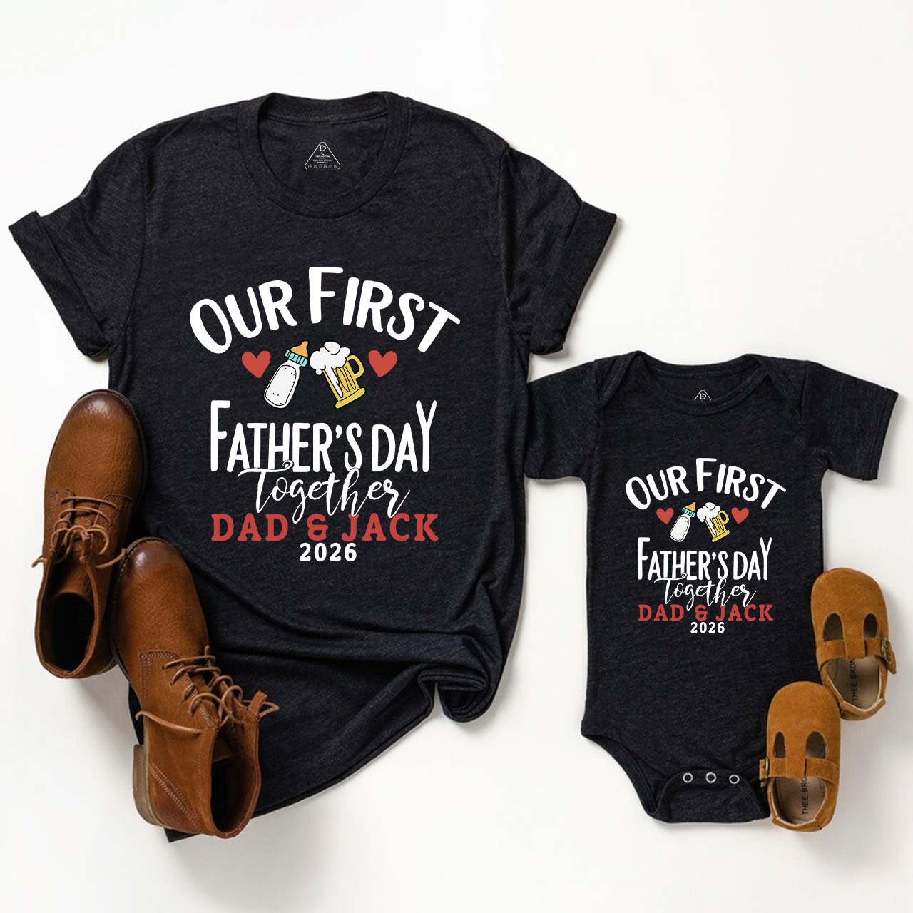 Cheers Dad & Baby Matching Shirts