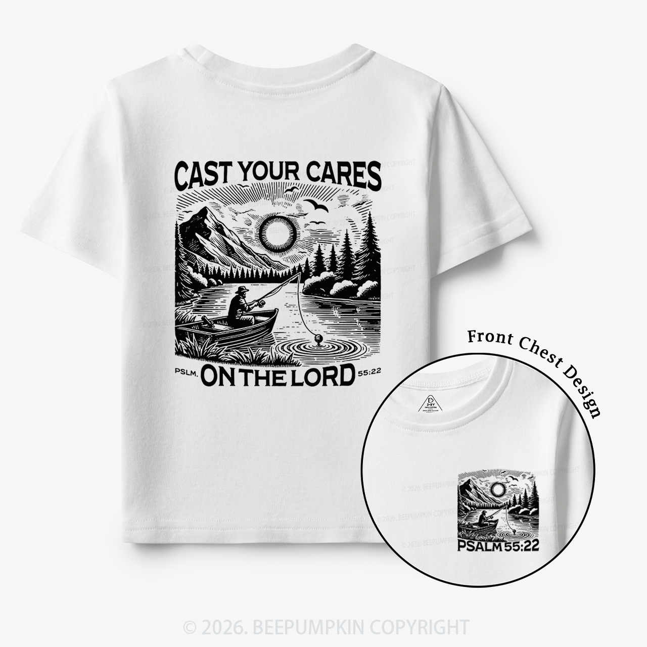 Cast Your Cares On The Lord Toddler&Kid's Tees