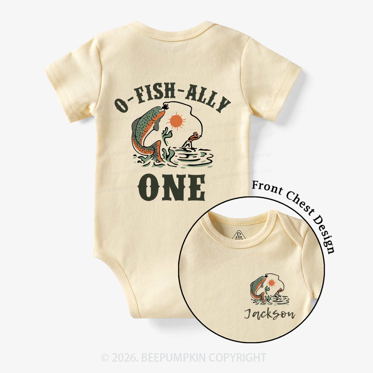 Personalized O-Fish-Ally One Birthday Party Bodysuit
