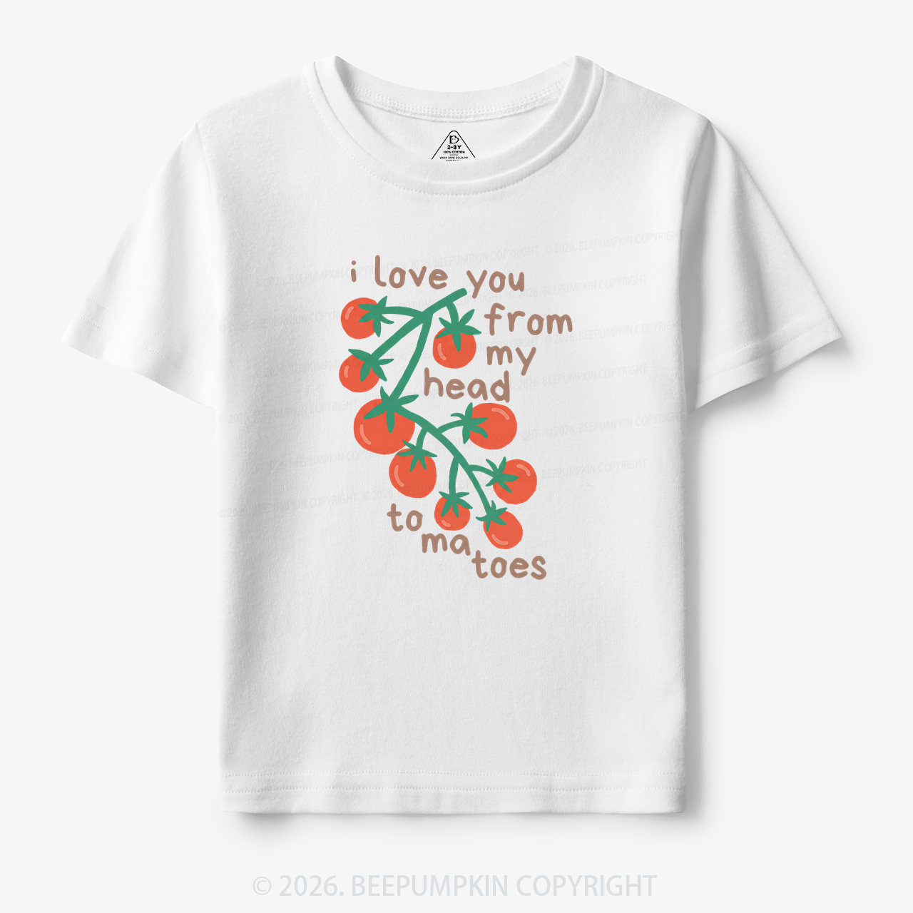 I Love You From My Head Tomatoes Toddler&Kid's Tees