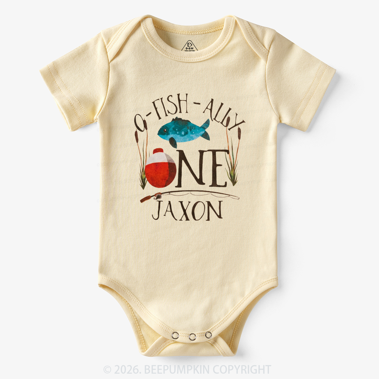 Personalized O-Fish-Ally Fish Birthday Bodysuit