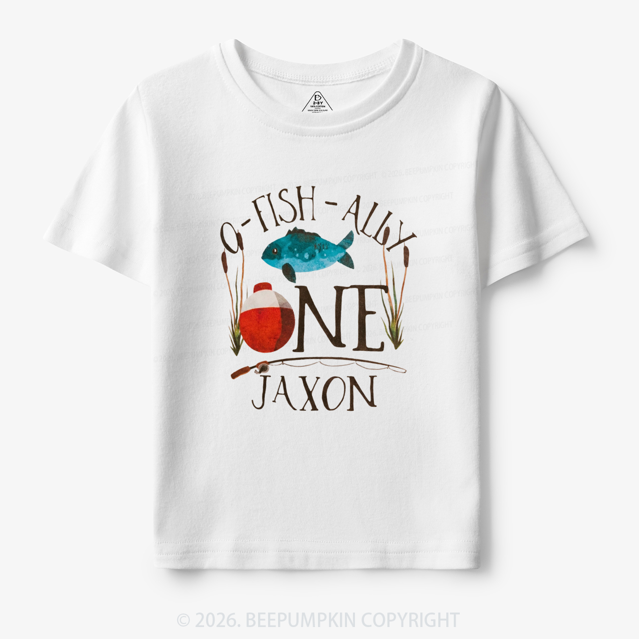 Personalized O-Fish-Ally Fish Birthday Toddler&Kid's Tees