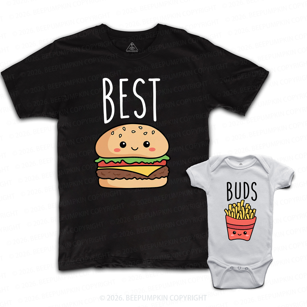Best Buds Tasty Together Dad&Me Matching Shirts