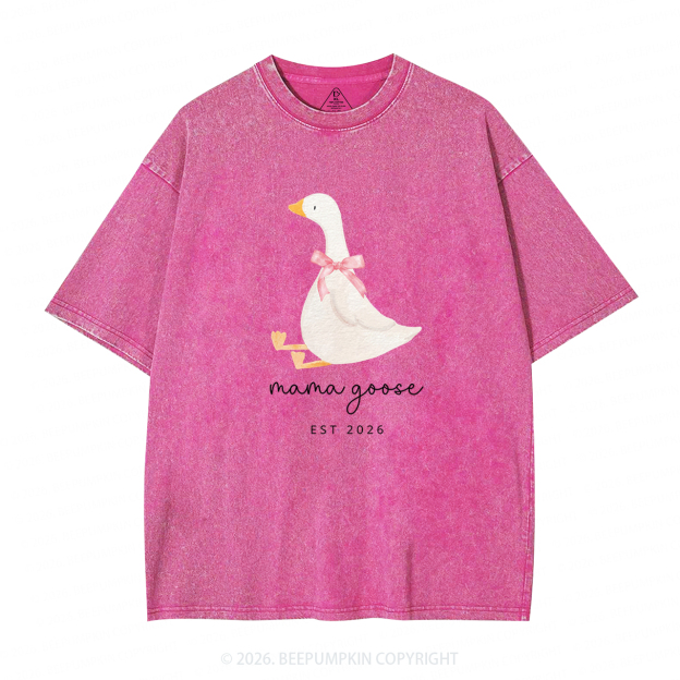 Silly Goose Mother's Day Adult Washed T-Shirts