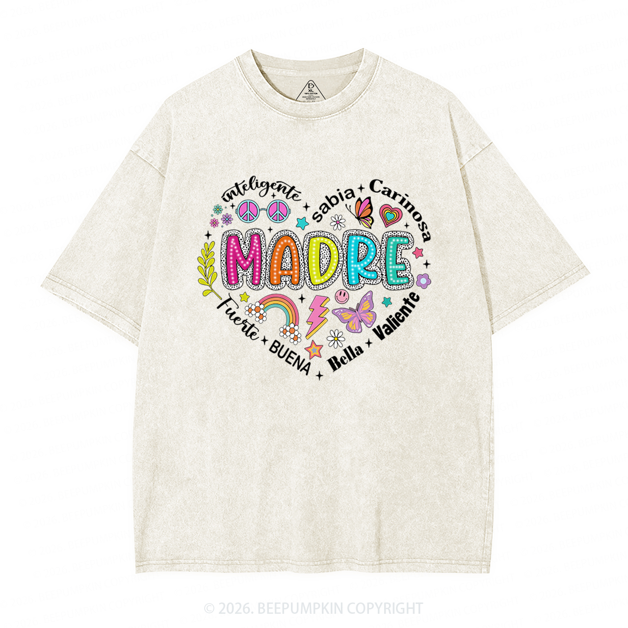Retro Madre Adult Washed T-Shirts