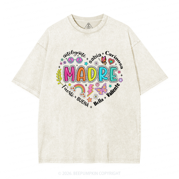 Retro Madre Adult Washed T-Shirts