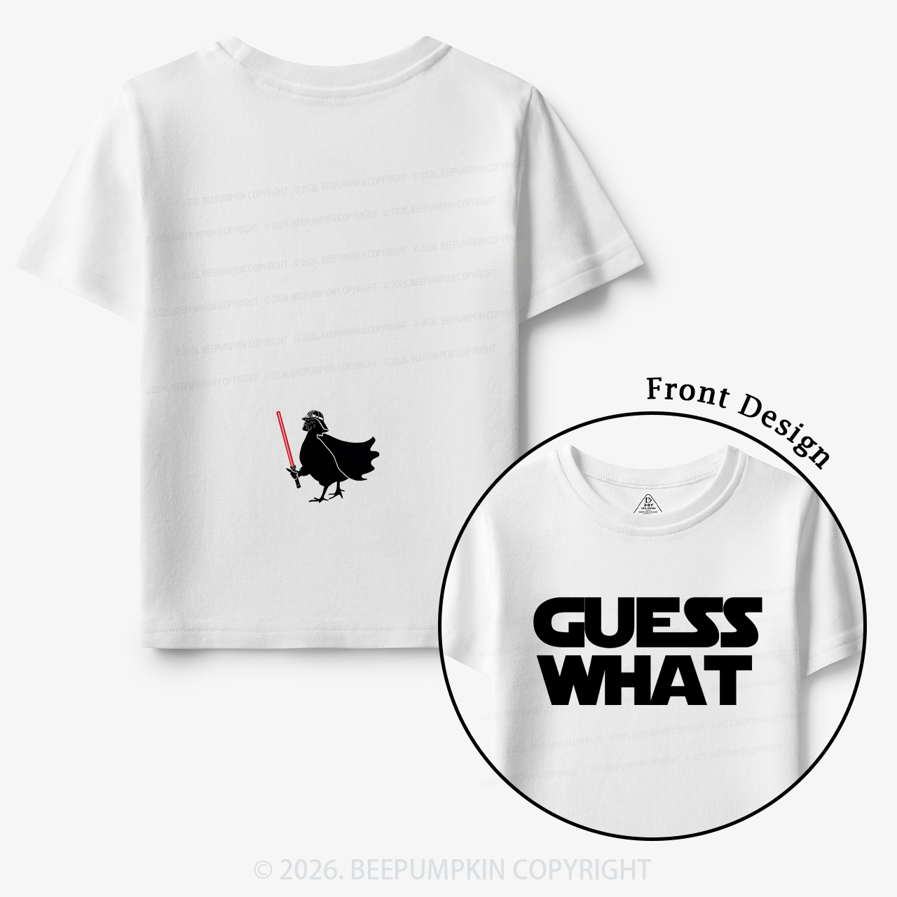 Galaxy Guess What Chicken Butt Toddler&Kid's Tees