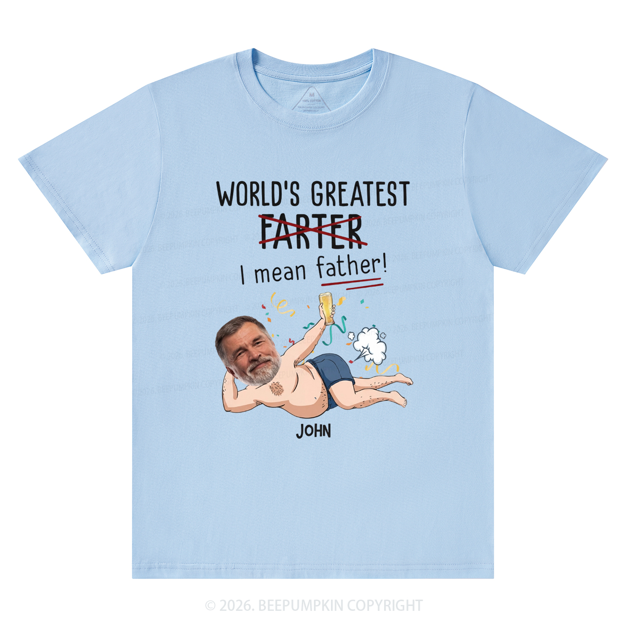 Personalized Photo Gift World's Greatest Farter T-Shirts
