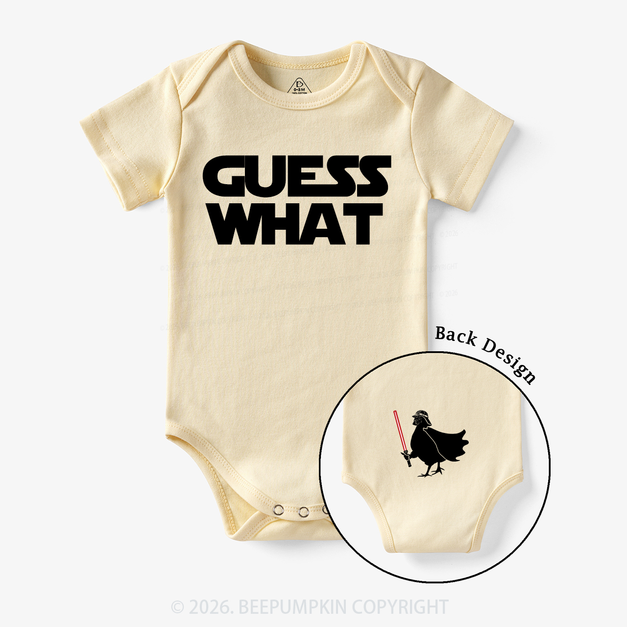 Galaxy Guess What Chicken Butt Bodysuit