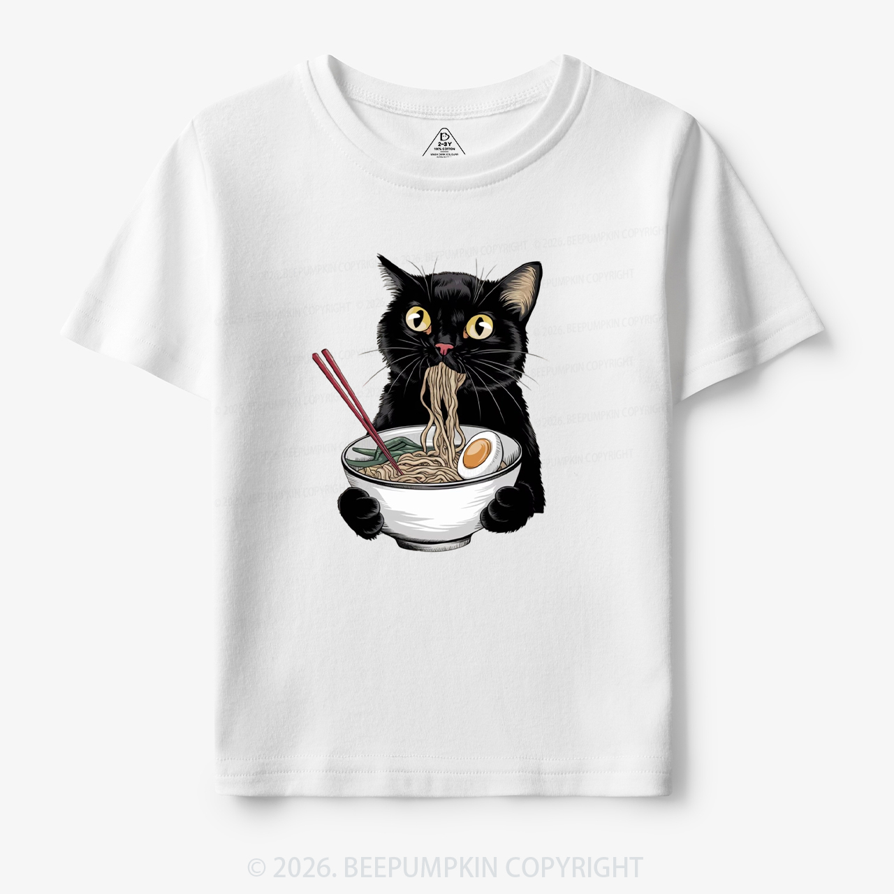 Ramen Black Cat Toddler&Kid's Tees